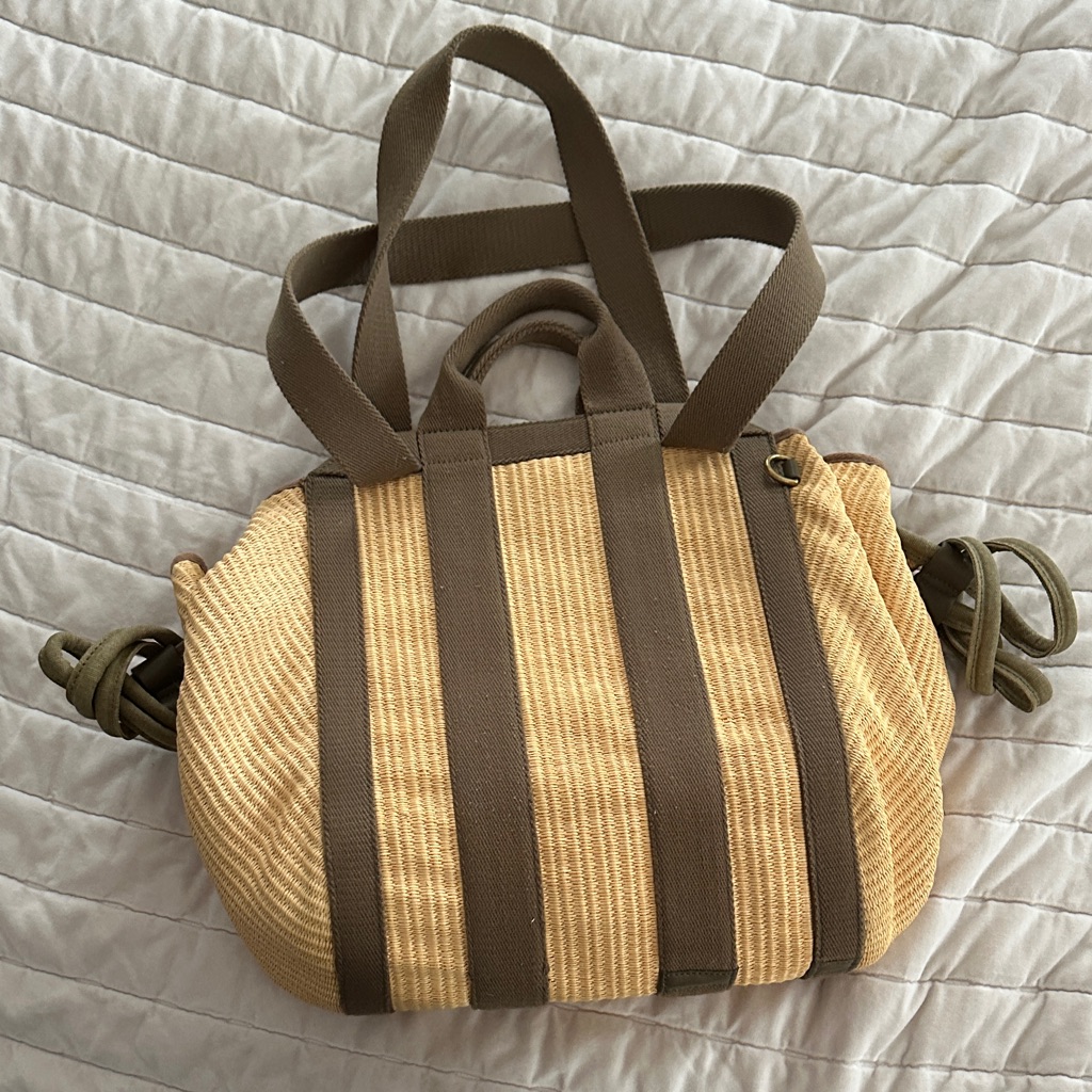 Stylish Tan And Brown Handbag